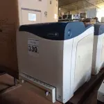 LOTE 330 - 02 IMPRESSORAS MARCAS XEROX PHASER 6500. (NO ESTADO) ATENÇÃO! FAZER A VISITAÇÃO ANTES DE ARREMATAR, NÃO SABEMOS SE FUNCIONA. LEILÃO NÃO TEM GARANTIA E NEM DEVOLUÇÃO, SUJEITO A POSSÍVEIS AVARIAS VISÍVEIS/OCULTAS E/OU AUSÊNCIA DE COMPONENTES.