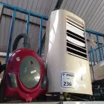 LOTE 236 - 01 ASPIRADOR DE PÓ E 01 CLIMATIZADOR COM AVARIAS. (NO ESTADO) ATENÇÃO! FAZER A VISITAÇÃO ANTES DE ARREMATAR, NÃO SABEMOS SE FUNCIONA. LEILÃO NÃO TEM GARANTIA E NEM DEVOLUÇÃO, SUJEITO A POSSÍVEIS AVARIAS VISÍVEIS/OCULTAS E/OU AUSÊNCIA DE COMPONENTES.