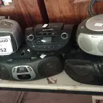 LOTE 352 - 06 MICRO SYSTEM MARCAS E MODELOS DIVERSOS. (NO ESTADO) ATENÇÃO! FAZER A VISITAÇÃO ANTES DE ARREMATAR, NÃO SABEMOS SE FUNCIONA. LEILÃO NÃO TEM GARANTIA E NEM DEVOLUÇÃO, SUJEITO A POSSÍVEIS AVARIAS VISÍVEIS/OCULTAS E/OU AUSÊNCIA DE COMPONENTES.