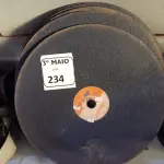 LOTE 234 - 05 DISCOS DE POLICORTE. (NO ESTADO) ATENÇÃO! FAZER A VISITAÇÃO ANTES DE ARREMATAR, NÃO SABEMOS SE FUNCIONA. LEILÃO NÃO TEM GARANTIA E NEM DEVOLUÇÃO, SUJEITO A POSSÍVEIS AVARIAS VISÍVEIS/OCULTAS E/OU AUSÊNCIA DE COMPONENTES.
