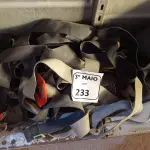 LOTE 233 - 05 CINTOS DE SEGURANÇA. (NO ESTADO) ATENÇÃO! FAZER A VISITAÇÃO ANTES DE ARREMATAR, NÃO SABEMOS SE FUNCIONA. LEILÃO NÃO TEM GARANTIA E NEM DEVOLUÇÃO, SUJEITO A POSSÍVEIS AVARIAS VISÍVEIS/OCULTAS E/OU AUSÊNCIA DE COMPONENTES.