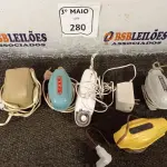 LOTE 280 - 05 MASSAGEADORES INCOMPLETOS. (NO ESTADO) ATENÇÃO! FAZER A VISITAÇÃO ANTES DE ARREMATAR, NÃO SABEMOS SE FUNCIONA. LEILÃO NÃO TEM GARANTIA E NEM DEVOLUÇÃO, SUJEITO A POSSÍVEIS AVARIAS VISÍVEIS/OCULTAS E/OU AUSÊNCIA DE COMPONENTES.
