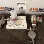LOTE 281 - 04 REGISTROS DIVERSOS. (NO ESTADO) ATENÇÃO! FAZER A VISITAÇÃO ANTES DE ARREMATAR, NÃO SABEMOS SE FUNCIONA. LEILÃO NÃO TEM GARANTIA E NEM DEVOLUÇÃO, SUJEITO A POSSÍVEIS AVARIAS VISÍVEIS/OCULTAS E/OU AUSÊNCIA DE COMPONENTES.