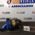 LOTE 141 - 01 MOTOBOMBA EXCLUSIVAMENTE REFRIGERADA POR ÁGUA MODELO: MB42, 1,12KW (1,5CV) SYLLENT 220V. (NO ESTADO) ATENÇÃO! FAZER A VISITAÇÃO ANTES DE ARREMATAR, NÃO SABEMOS SE FUNCIONA. LEILÃO NÃO TEM GARANTIA E NEM DEVOLUÇÃO, SUJEITO A POSSÍVEIS AVARIAS VISÍVEIS/OCULTAS E/OU AUSÊNCIA DE COMPONENTES.