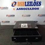 LOTE 145 - 01 CAIXA REGISTRADORA PARA DINHEIRO MANUAL. (NO ESTADO) ATENÇÃO! FAZER A VISITAÇÃO ANTES DE ARREMATAR, NÃO SABEMOS SE FUNCIONA. LEILÃO NÃO TEM GARANTIA E NEM DEVOLUÇÃO, SUJEITO A POSSÍVEIS AVARIAS VISÍVEIS/OCULTAS E/OU AUSÊNCIA DE COMPONENTES.