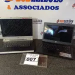 LOTE 007 - 02 NOTEBOOKS, SENDO 01 SIM+ COM FONTE INCOMPLETA FALTANDO CABO DE FORÇA E 01 NOTEBOOK MARCA STI SEM FONTE COM AVARIAS. (NÃO ESTÃO LIGANDO) (NO ESTADO) ATENÇÃO! FAZER A VISITAÇÃO ANTES DE ARREMATAR, NÃO SABEMOS SE FUNCIONA. LEILÃO NÃO TEM GARANTIA E NEM DEVOLUÇÃO, SUJEITO A POSSÍVEIS AVARIAS VISÍVEIS/OCULTAS E/OU AUSÊNCIA DE COMPONENTES.