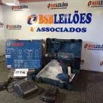 LOTE 016 - 01 FURADEIRA DE IMPACTO PROFISSIONAL A BATERIA MODELO:GSB180-LI220V 710W MARCA BOSCH. (NOVO) (NO ESTADO) ATENÇÃO! FAZER A VISITAÇÃO ANTES DE ARREMATAR, NÃO SABEMOS SE FUNCIONA. LEILÃO NÃO TEM GARANTIA E NEM DEVOLUÇÃO, SUJEITO A POSSÍVEIS AVARIAS VISÍVEIS/OCULTAS E/OU AUSÊNCIA DE COMPONENTES.