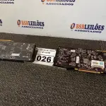 LOTE 026 - 02 PLACAS DE VÍDEO GFORCER 9800GTX DE 512MB.  (NO ESTADO) ATENÇÃO! FAZER A VISITAÇÃO ANTES DE ARREMATAR, NÃO SABEMOS SE FUNCIONA. LEILÃO NÃO TEM GARANTIA E NEM DEVOLUÇÃO, SUJEITO A POSSÍVEIS AVARIAS VISÍVEIS/OCULTAS E/OU AUSÊNCIA DE COMPONENTES.