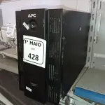 LOTE 428 - 01 NOBREAK MARCA APC DE 1500V. (NO ESTADO) ATENÇÃO! FAZER A VISITAÇÃO ANTES DE ARREMATAR, NÃO SABEMOS SE FUNCIONA. LEILÃO NÃO TEM GARANTIA E NEM DEVOLUÇÃO, SUJEITO A POSSÍVEIS AVARIAS VISÍVEIS/OCULTAS E/OU AUSÊNCIA DE COMPONENTES.