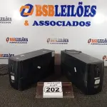 LOTE 202 - 02 NOBREAKS VSI DE 1400VA. (NO ESTADO) ATENÇÃO! FAZER A VISITAÇÃO ANTES DE ARREMATAR, NÃO SABEMOS SE FUNCIONA. LEILÃO NÃO TEM GARANTIA E NEM DEVOLUÇÃO, SUJEITO A POSSÍVEIS AVARIAS VISÍVEIS/OCULTAS E/OU AUSÊNCIA DE COMPONENTES.