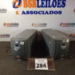 LOTE 284 - 02 NOBREAKS DE 1900VA MARCA INFINIUM. (NO ESTADO) ATENÇÃO! FAZER A VISITAÇÃO ANTES DE ARREMATAR, NÃO SABEMOS SE FUNCIONA. LEILÃO NÃO TEM GARANTIA E NEM DEVOLUÇÃO, SUJEITO A POSSÍVEIS AVARIAS VISÍVEIS/OCULTAS E/OU AUSÊNCIA DE COMPONENTES.