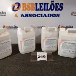 LOTE 246 - 04 GALÕES DE ESPUMA HIGIENIZADORA PARA ANTISSEPSIA INSTANTÂNEA DAS MÃOS COM 05 LITROS CADA GALÃO. (NO ESTADO) ATENÇÃO! FAZER A VISITAÇÃO ANTES DE ARREMATAR, NÃO SABEMOS SE FUNCIONA. LEILÃO NÃO TEM GARANTIA E NEM DEVOLUÇÃO, SUJEITO A POSSÍVEIS AVARIAS VISÍVEIS/OCULTAS E/OU AUSÊNCIA DE COMPONENTES.