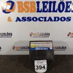 LOTE 394 - 01 BATERIA PARA VEÍCULO DE 40AH. (NO ESTADO) ATENÇÃO! FAZER A VISITAÇÃO ANTES DE ARREMATAR, NÃO SABEMOS SE FUNCIONA. LEILÃO NÃO TEM GARANTIA E NEM DEVOLUÇÃO, SUJEITO A POSSÍVEIS AVARIAS VISÍVEIS/OCULTAS E/OU AUSÊNCIA DE COMPONENTES.