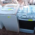 LOTE 436 - 01 FOGÃO 04 BOCAS MARCA DAKO E 01 MÁQUINA DE LAVAR MARCA BRASTEMP. (NO ESTADO) ATENÇÃO! FAZER A VISITAÇÃO ANTES DE ARREMATAR, NÃO SABEMOS SE FUNCIONA. LEILÃO NÃO TEM GARANTIA E NEM DEVOLUÇÃO, SUJEITO A POSSÍVEIS AVARIAS VISÍVEIS/OCULTAS E/OU AUSÊNCIA DE COMPONENTES.