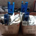 LOTE 377 - 01 LOTE COM VÁRIOS APARELHOS TELEFÔNICOS E 02 SUCATAS DE IMPRESSORA DE CARTÃO. (NO ESTADO) ATENÇÃO! FAZER A VISITAÇÃO ANTES DE ARREMATAR, NÃO SABEMOS SE FUNCIONA. LEILÃO NÃO TEM GARANTIA E NEM DEVOLUÇÃO, SUJEITO A POSSÍVEIS AVARIAS VISÍVEIS/OCULTAS E/OU AUSÊNCIA DE COMPONENTES.