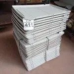 LOTE 411 - 01 LOTE COM BANDEJAS PARA ESTANTE DE PLÁSTICO. (NO ESTADO) ATENÇÃO! FAZER A VISITAÇÃO ANTES DE ARREMATAR, NÃO SABEMOS SE FUNCIONA. LEILÃO NÃO TEM GARANTIA E NEM DEVOLUÇÃO, SUJEITO A POSSÍVEIS AVARIAS VISÍVEIS/OCULTAS E/OU AUSÊNCIA DE COMPONENTES.