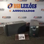 LOTE 276 - 02 NOBREAKS, SENDO 01 1900VA E O OUTRO 1400VA. (NO ESTADO) ATENÇÃO! FAZER A VISITAÇÃO ANTES DE ARREMATAR, NÃO SABEMOS SE FUNCIONA. LEILÃO NÃO TEM GARANTIA E NEM DEVOLUÇÃO, SUJEITO A POSSÍVEIS AVARIAS VISÍVEIS/OCULTAS E/OU AUSÊNCIA DE COMPONENTES.