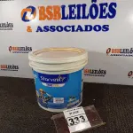 LOTE 333 - 01 GALÃO DE 16L DE MASSA ACRÍLICA MARCA STARVINIL. (NO ESTADO) ATENÇÃO! FAZER A VISITAÇÃO ANTES DE ARREMATAR, NÃO SABEMOS SE FUNCIONA. LEILÃO NÃO TEM GARANTIA E NEM DEVOLUÇÃO, SUJEITO A POSSÍVEIS AVARIAS VISÍVEIS/OCULTAS E/OU AUSÊNCIA DE COMPONENTES.