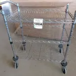 LOTE 180 - 01 CARRINHO PARA COPA COM 03 BANDEJAS E RODINHAS. (NO ESTADO) ATENÇÃO! FAZER A VISITAÇÃO ANTES DE ARREMATAR, NÃO SABEMOS SE FUNCIONA. LEILÃO NÃO TEM GARANTIA E NEM DEVOLUÇÃO, SUJEITO A POSSÍVEIS AVARIAS VISÍVEIS/OCULTAS E/OU AUSÊNCIA DE COMPONENTES.