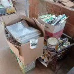 LOTE 384 - 01 LOTE COM GRANDE QUANTIDADE DE SELANTES DIVERSOS, 03 LATAS DE TINTAS INCOMPLETAS E 01 LATA DE ADESIVO COLOMBRÁS.  (NO ESTADO) ATENÇÃO! FAZER A VISITAÇÃO ANTES DE ARREMATAR, NÃO SABEMOS SE FUNCIONA. LEILÃO NÃO TEM GARANTIA E NEM DEVOLUÇÃO, SUJEITO A POSSÍVEIS AVARIAS VISÍVEIS/OCULTAS E/OU AUSÊNCIA DE COMPONENTES.