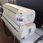 LOTE 198 - 02 EVAPORADORAS MARCA GREE E 01 MARCA TRANE. (NO ESTADO) ATENÇÃO! FAZER A VISITAÇÃO ANTES DE ARREMATAR, NÃO SABEMOS SE FUNCIONA. LEILÃO NÃO TEM GARANTIA E NEM DEVOLUÇÃO, SUJEITO A POSSÍVEIS AVARIAS VISÍVEIS/OCULTAS E/OU AUSÊNCIA DE COMPONENTES.