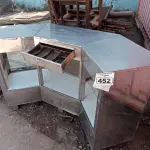 LOTE 452 - 01 BALCÃO CAIXA EM INOX. (NO ESTADO) ATENÇÃO! FAZER A VISITAÇÃO ANTES DE ARREMATAR, NÃO SABEMOS SE FUNCIONA. LEILÃO NÃO TEM GARANTIA E NEM DEVOLUÇÃO, SUJEITO A POSSÍVEIS AVARIAS VISÍVEIS/OCULTAS E/OU AUSÊNCIA DE COMPONENTES.
