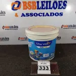LOTE 333 - 01 GALÃO DE 16L DE MASSA ACRÍLICA MARCA STARVINIL. (NO ESTADO) ATENÇÃO! FAZER A VISITAÇÃO ANTES DE ARREMATAR, NÃO SABEMOS SE FUNCIONA. LEILÃO NÃO TEM GARANTIA E NEM DEVOLUÇÃO, SUJEITO A POSSÍVEIS AVARIAS VISÍVEIS/OCULTAS E/OU AUSÊNCIA DE COMPONENTES.