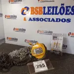 LOTE 265 - 01 TALHA MANUAL DE CORRENTE 1T 5M DE ELEVAÇÃO CSM. (NO ESTADO) ATENÇÃO! FAZER A VISITAÇÃO ANTES DE ARREMATAR, NÃO SABEMOS SE FUNCIONA. LEILÃO NÃO TEM GARANTIA E NEM DEVOLUÇÃO, SUJEITO A POSSÍVEIS AVARIAS VISÍVEIS/OCULTAS E/OU AUSÊNCIA DE COMPONENTES.