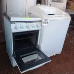LOTE 431 - 01 FOGÃO 04 BOCAS E 01 MÁQUINA DE LAVAR PARA RETIRADA DE PEÇAS. (NO ESTADO) ATENÇÃO! FAZER A VISITAÇÃO ANTES DE ARREMATAR, NÃO SABEMOS SE FUNCIONA. LEILÃO NÃO TEM GARANTIA E NEM DEVOLUÇÃO, SUJEITO A POSSÍVEIS AVARIAS VISÍVEIS/OCULTAS E/OU AUSÊNCIA DE COMPONENTES.