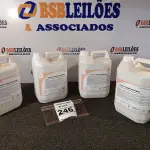 LOTE 246 - 04 GALÕES DE ESPUMA HIGIENIZADORA PARA ANTISSEPSIA INSTANTÂNEA DAS MÃOS COM 05 LITROS CADA GALÃO. (NO ESTADO) ATENÇÃO! FAZER A VISITAÇÃO ANTES DE ARREMATAR, NÃO SABEMOS SE FUNCIONA. LEILÃO NÃO TEM GARANTIA E NEM DEVOLUÇÃO, SUJEITO A POSSÍVEIS AVARIAS VISÍVEIS/OCULTAS E/OU AUSÊNCIA DE COMPONENTES.