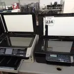 LOTE 234 - 02 IMPRESSORAS, SENDO 01 MARCA HP E 01 MARCA EPSON. (NO ESTADO) ATENÇÃO! FAZER A VISITAÇÃO ANTES DE ARREMATAR, NÃO SABEMOS SE FUNCIONA. LEILÃO NÃO TEM GARANTIA E NEM DEVOLUÇÃO, SUJEITO A POSSÍVEIS AVARIAS VISÍVEIS/OCULTAS E/OU AUSÊNCIA DE COMPONENTES.