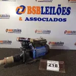 LOTE 218 - 01 MOTOBOMBA MODELO: HIDRO BAP-75. (NO ESTADO) ATENÇÃO! FAZER A VISITAÇÃO ANTES DE ARREMATAR, NÃO SABEMOS SE FUNCIONA. LEILÃO NÃO TEM GARANTIA E NEM DEVOLUÇÃO, SUJEITO A POSSÍVEIS AVARIAS VISÍVEIS/OCULTAS E/OU AUSÊNCIA DE COMPONENTES.