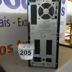 LOTE 205 - 01 NOBREAK MARCA APC MODELO SMART-UPS 2.200. (NO ESTADO) ATENÇÃO! FAZER A VISITAÇÃO ANTES DE ARREMATAR, NÃO SABEMOS SE FUNCIONA. LEILÃO NÃO TEM GARANTIA E NEM DEVOLUÇÃO, SUJEITO A POSSÍVEIS AVARIAS VISÍVEIS/OCULTAS E/OU AUSÊNCIA DE COMPONENTES.