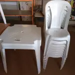 LOTE 160 - 02 JOGOS DE MESAS QUADRADAS DE PLÁSTICO NA COR BRANCA. (NO ESTADO) ATENÇÃO! FAZER A VISITAÇÃO ANTES DE ARREMATAR, NÃO SABEMOS SE FUNCIONA. LEILÃO NÃO TEM GARANTIA E NEM DEVOLUÇÃO, SUJEITO A POSSÍVEIS AVARIAS VISÍVEIS/OCULTAS E/OU AUSÊNCIA DE COMPONENTES.
