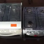 LOTE 414 - 02 FOGÕES A GÁS 04 BOCAS CADA. (NO ESTADO) ATENÇÃO! FAZER A VISITAÇÃO ANTES DE ARREMATAR, NÃO SABEMOS SE FUNCIONA. LEILÃO NÃO TEM GARANTIA E NEM DEVOLUÇÃO, SUJEITO A POSSÍVEIS AVARIAS VISÍVEIS/OCULTAS E/OU AUSÊNCIA DE COMPONENTES.