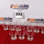 LOTE 292 - 12 TAÇAS PARA ÁGUA. (NO ESTADO) ATENÇÃO! FAZER A VISITAÇÃO ANTES DE ARREMATAR, NÃO SABEMOS SE FUNCIONA. LEILÃO NÃO TEM GARANTIA E NEM DEVOLUÇÃO, SUJEITO A POSSÍVEIS AVARIAS VISÍVEIS/OCULTAS E/OU AUSÊNCIA DE COMPONENTES.