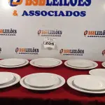 LOTE 206 - 10 PRATOS RASOS E 10 PRATOS DE SOBREMESA. (NO ESTADO) ATENÇÃO! FAZER A VISITAÇÃO ANTES DE ARREMATAR, NÃO SABEMOS SE FUNCIONA. LEILÃO NÃO TEM GARANTIA E NEM DEVOLUÇÃO, SUJEITO A POSSÍVEIS AVARIAS VISÍVEIS/OCULTAS E/OU AUSÊNCIA DE COMPONENTES.