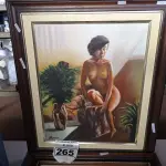 LOTE 265 - 02 QUADROS DECORATIVOS DE PINTURA A ÓLEO. (NO ESTADO) ATENÇÃO! FAZER A VISITAÇÃO ANTES DE ARREMATAR, NÃO SABEMOS SE FUNCIONA. LEILÃO NÃO TEM GARANTIA E NEM DEVOLUÇÃO, SUJEITO A POSSÍVEIS AVARIAS VISÍVEIS/OCULTAS E/OU AUSÊNCIA DE COMPONENTES.