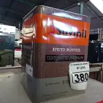LOTE 380 - 01 LATA DE TINTA TEXTURATTO PREMIUM EFEITO RÚSTICO EXTERIOR/INTERIOR SUVINIL 25KG. (NO ESTADO) ATENÇÃO! FAZER A VISITAÇÃO ANTES DE ARREMATAR, NÃO SABEMOS SE FUNCIONA. LEILÃO NÃO TEM GARANTIA E NEM DEVOLUÇÃO, SUJEITO A POSSÍVEIS AVARIAS VISÍVEIS/OCULTAS E/OU AUSÊNCIA DE COMPONENTES.