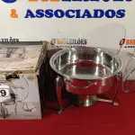 LOTE 189 - 01 RECHAUD 4,7 LITROS REDONDO. (NO ESTADO) ATENÇÃO! FAZER A VISITAÇÃO ANTES DE ARREMATAR, NÃO SABEMOS SE FUNCIONA. LEILÃO NÃO TEM GARANTIA E NEM DEVOLUÇÃO, SUJEITO A POSSÍVEIS AVARIAS VISÍVEIS/OCULTAS E/OU AUSÊNCIA DE COMPONENTES.