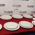 LOTE 206 - 10 PRATOS RASOS E 10 PRATOS DE SOBREMESA. (NO ESTADO) ATENÇÃO! FAZER A VISITAÇÃO ANTES DE ARREMATAR, NÃO SABEMOS SE FUNCIONA. LEILÃO NÃO TEM GARANTIA E NEM DEVOLUÇÃO, SUJEITO A POSSÍVEIS AVARIAS VISÍVEIS/OCULTAS E/OU AUSÊNCIA DE COMPONENTES.