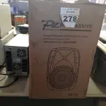 LOTE 278 - 01 CAIXA DE SOM PZPROPASSIVE PROAUDIO PX-12. (NO ESTADO) ATENÇÃO! FAZER A VISITAÇÃO ANTES DE ARREMATAR, NÃO SABEMOS SE FUNCIONA. LEILÃO NÃO TEM GARANTIA E NEM DEVOLUÇÃO, SUJEITO A POSSÍVEIS AVARIAS VISÍVEIS/OCULTAS E/OU AUSÊNCIA DE COMPONENTES.