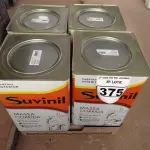 LOTE 375 - 01 LOTE COM 04 LATAS DE MASSA CORRIDA PARA PAREDES INTERIOR CONTENDO 28KG CADA MARCA SUVINIL. (NO ESTADO) ATENÇÃO! FAZER A VISITAÇÃO ANTES DE ARREMATAR, NÃO SABEMOS SE FUNCIONA. LEILÃO NÃO TEM GARANTIA E NEM DEVOLUÇÃO, SUJEITO A POSSÍVEIS AVARIAS VISÍVEIS/OCULTAS E/OU AUSÊNCIA DE COMPONENTES.