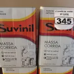 LOTE 345 - 01 LOTE COM 04 LATAS DE MASSA CORRIDA PARA PAREDES INTERIOR CONTENDO 28KG CADA MARCA SUVINIL. (NO ESTADO) ATENÇÃO! FAZER A VISITAÇÃO ANTES DE ARREMATAR, NÃO SABEMOS SE FUNCIONA. LEILÃO NÃO TEM GARANTIA E NEM DEVOLUÇÃO, SUJEITO A POSSÍVEIS AVARIAS VISÍVEIS/OCULTAS E/OU AUSÊNCIA DE COMPONENTES.
