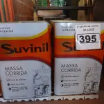 LOTE 395 - 01 LOTE COM 04 LATAS DE MASSA CORRIDA PARA PAREDES INTERIOR CONTENDO 28KG CADA MARCA SUVINIL. (NO ESTADO) ATENÇÃO! FAZER A VISITAÇÃO ANTES DE ARREMATAR, NÃO SABEMOS SE FUNCIONA. LEILÃO NÃO TEM GARANTIA E NEM DEVOLUÇÃO, SUJEITO A POSSÍVEIS AVARIAS VISÍVEIS/OCULTAS E/OU AUSÊNCIA DE COMPONENTES.