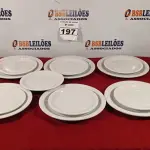 LOTE 197 - 10 PRATOS RASOS E 10 PRATOS DE SOBREMESA. (NO ESTADO) ATENÇÃO! FAZER A VISITAÇÃO ANTES DE ARREMATAR, NÃO SABEMOS SE FUNCIONA. LEILÃO NÃO TEM GARANTIA E NEM DEVOLUÇÃO, SUJEITO A POSSÍVEIS AVARIAS VISÍVEIS/OCULTAS E/OU AUSÊNCIA DE COMPONENTES.