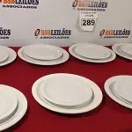 LOTE 289 - 10 PRATOS RASOS E 10 PRATOS DE SOBREMESA. (NO ESTADO) ATENÇÃO! FAZER A VISITAÇÃO ANTES DE ARREMATAR, NÃO SABEMOS SE FUNCIONA. LEILÃO NÃO TEM GARANTIA E NEM DEVOLUÇÃO, SUJEITO A POSSÍVEIS AVARIAS VISÍVEIS/OCULTAS E/OU AUSÊNCIA DE COMPONENTES.