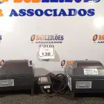 LOTE 130 - 02 IMPRESSORAS TÉRMICAS, SENDO 01 DR-800/005 E 01 FINAL 006 COM FONTE SEM O CABO. (NO ESTADO) ATENÇÃO! FAZER A VISITAÇÃO ANTES DE ARREMATAR, NÃO SABEMOS SE FUNCIONA. LEILÃO NÃO TEM GARANTIA E NEM DEVOLUÇÃO, SUJEITO A POSSÍVEIS AVARIAS VISÍVEIS/OCULTAS E/OU AUSÊNCIA DE COMPONENTES.