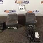 LOTE 130 - 02 IMPRESSORAS TÉRMICAS, SENDO 01 DR-800/005 E 01 FINAL 006 COM FONTE SEM O CABO. (NO ESTADO) ATENÇÃO! FAZER A VISITAÇÃO ANTES DE ARREMATAR, NÃO SABEMOS SE FUNCIONA. LEILÃO NÃO TEM GARANTIA E NEM DEVOLUÇÃO, SUJEITO A POSSÍVEIS AVARIAS VISÍVEIS/OCULTAS E/OU AUSÊNCIA DE COMPONENTES.