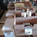LOTE 136 - 01 LOTE COM DIVERSOS MATERIAIS PARA ESCRITÓRIO. (NO ESTADO) ATENÇÃO! FAZER A VISITAÇÃO ANTES DE ARREMATAR, NÃO SABEMOS SE FUNCIONA. LEILÃO NÃO TEM GARANTIA E NEM DEVOLUÇÃO, SUJEITO A POSSÍVEIS AVARIAS VISÍVEIS/OCULTAS E/OU AUSÊNCIA DE COMPONENTES.